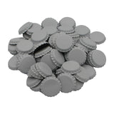 White Oxygen Barrier Pry-Off Crown Bottle Caps - Approx. 100