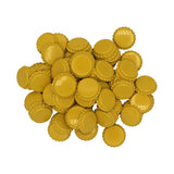 Yellow Oxygen Barrier Pry-Off Crown Bottle Caps - Approx. 100