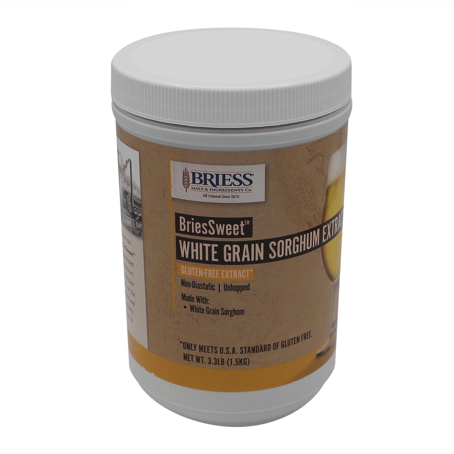 Briess Gluten Free White Sorghum Syrup - 3.3lb - Canuck Homebrew Supply, Canada