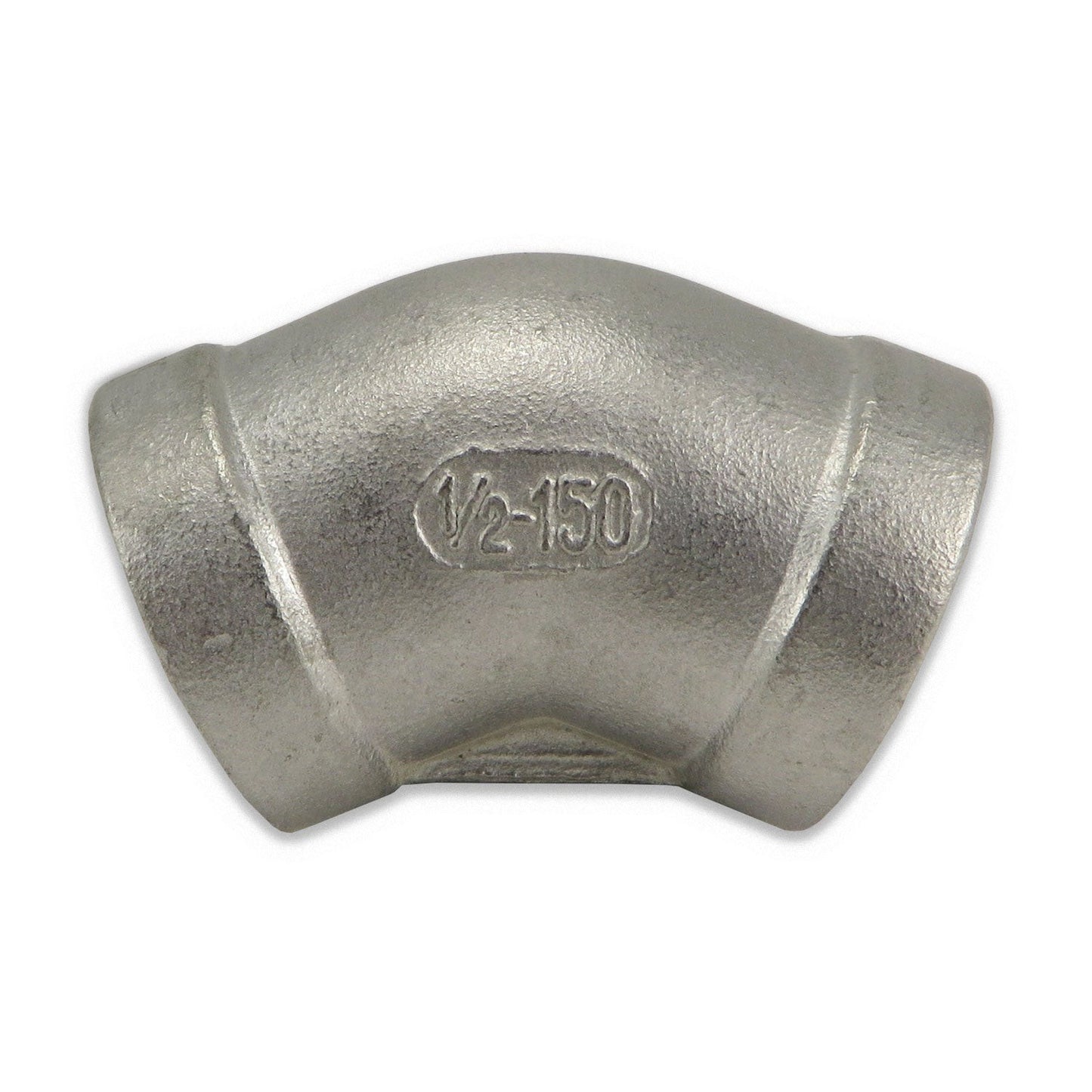 Stainless Steel 45° Elbow - 1/2" FPT