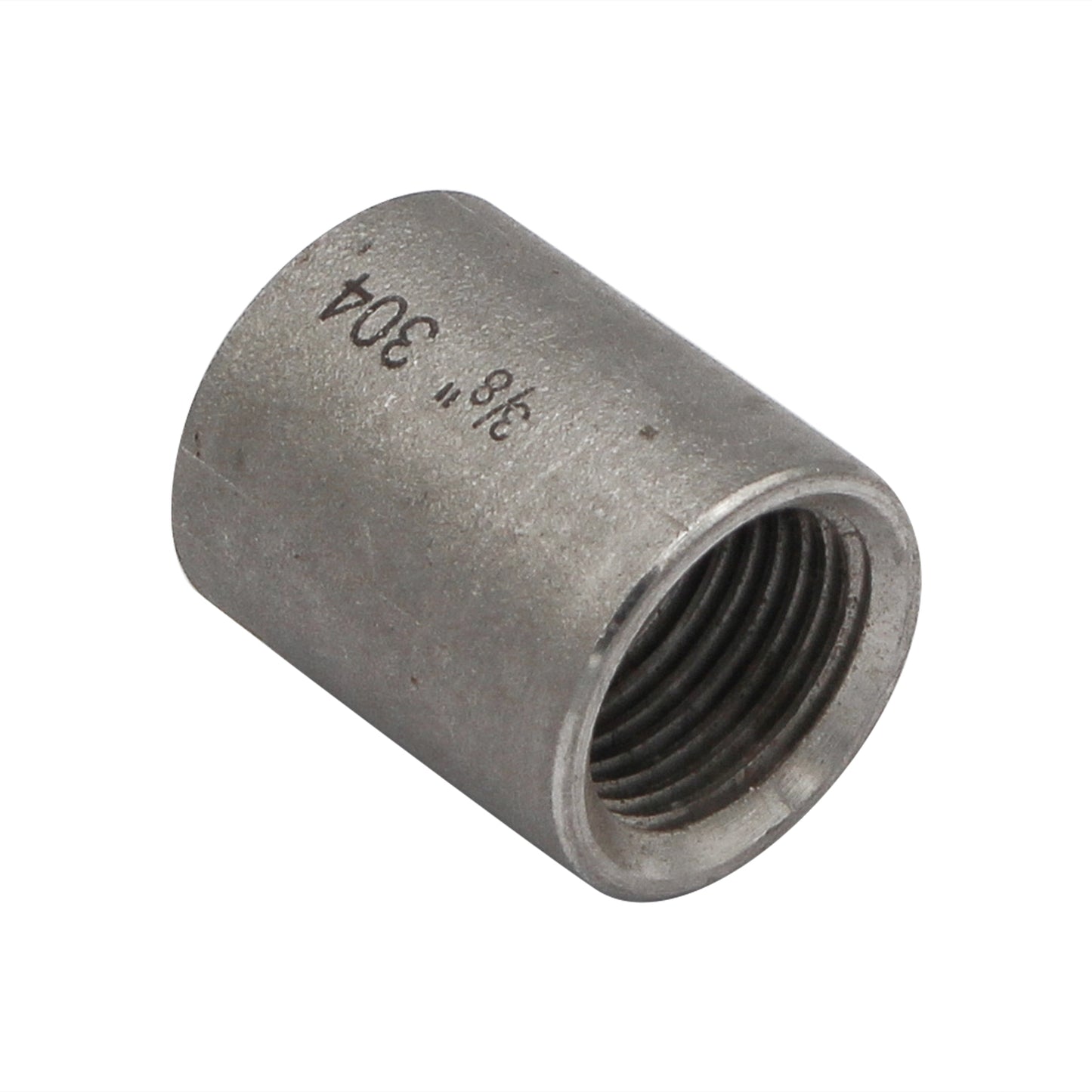 3/8" Female NPT X 3/8" Female NPT Coupler - 304 Stainless Steel Pipe Fitting