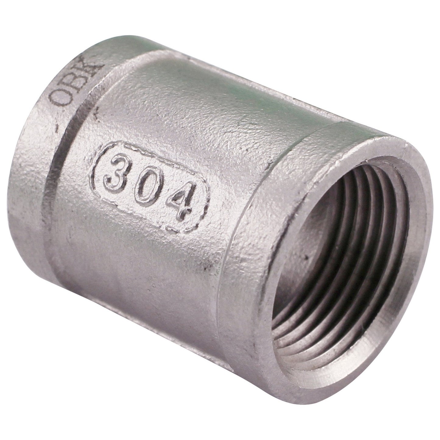 3/4" Female NPT to 3/4" Female NPT Stainless Steel Banded Coupler