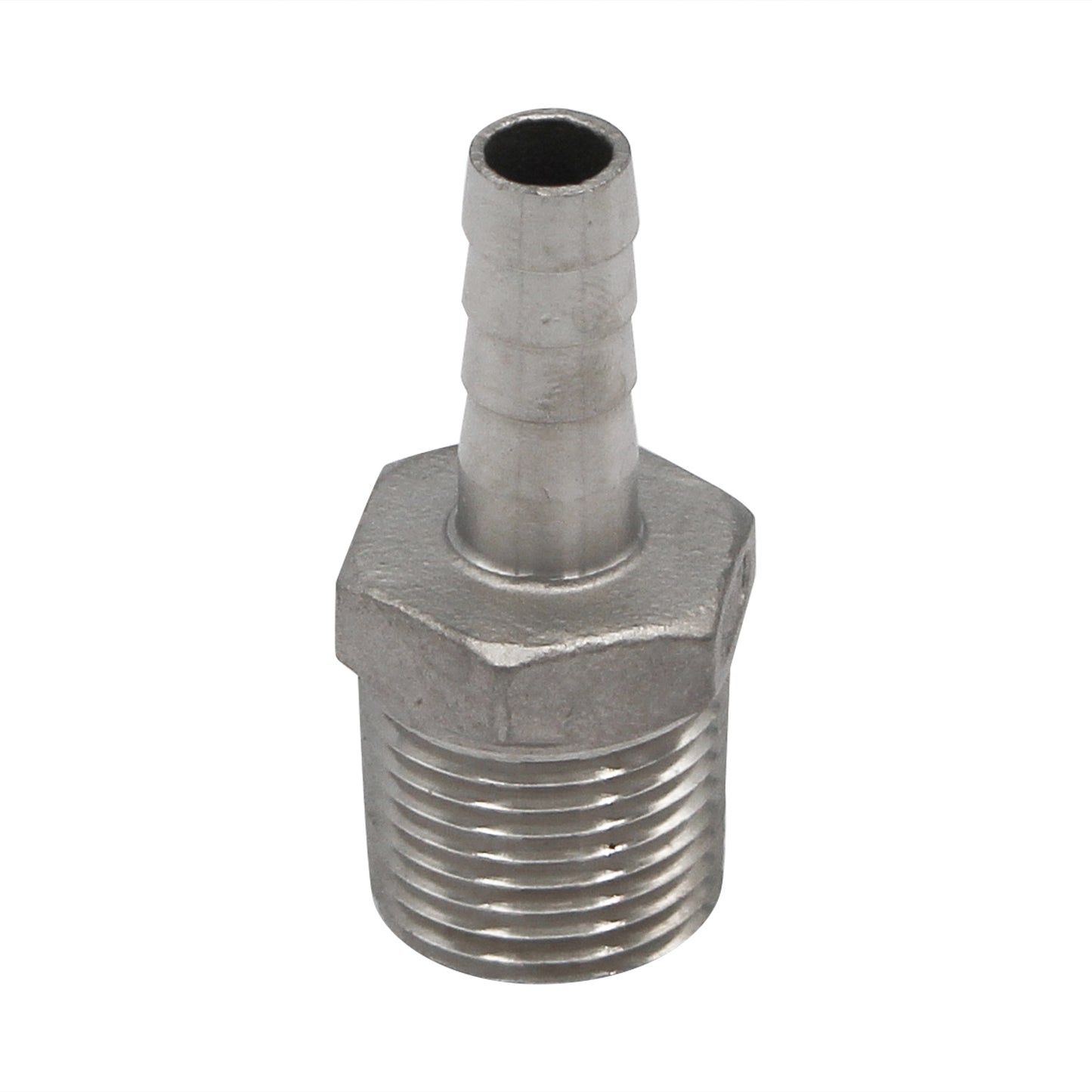 Stainless Steel Hose Barb - 1/2" Male NPT to 3/8" Barb