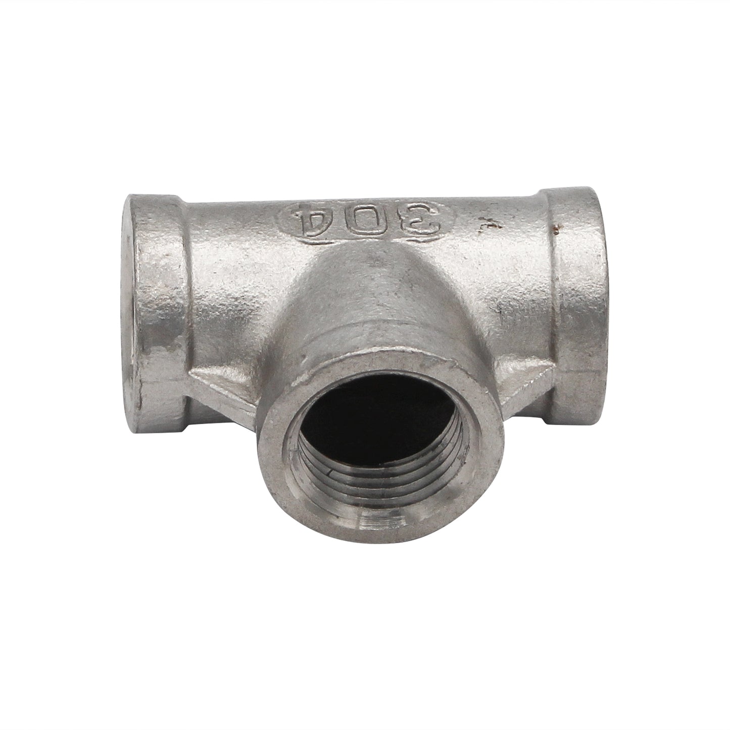 1/2" Female NPT Tee - 304 Stainless Steel Pipe Fitting