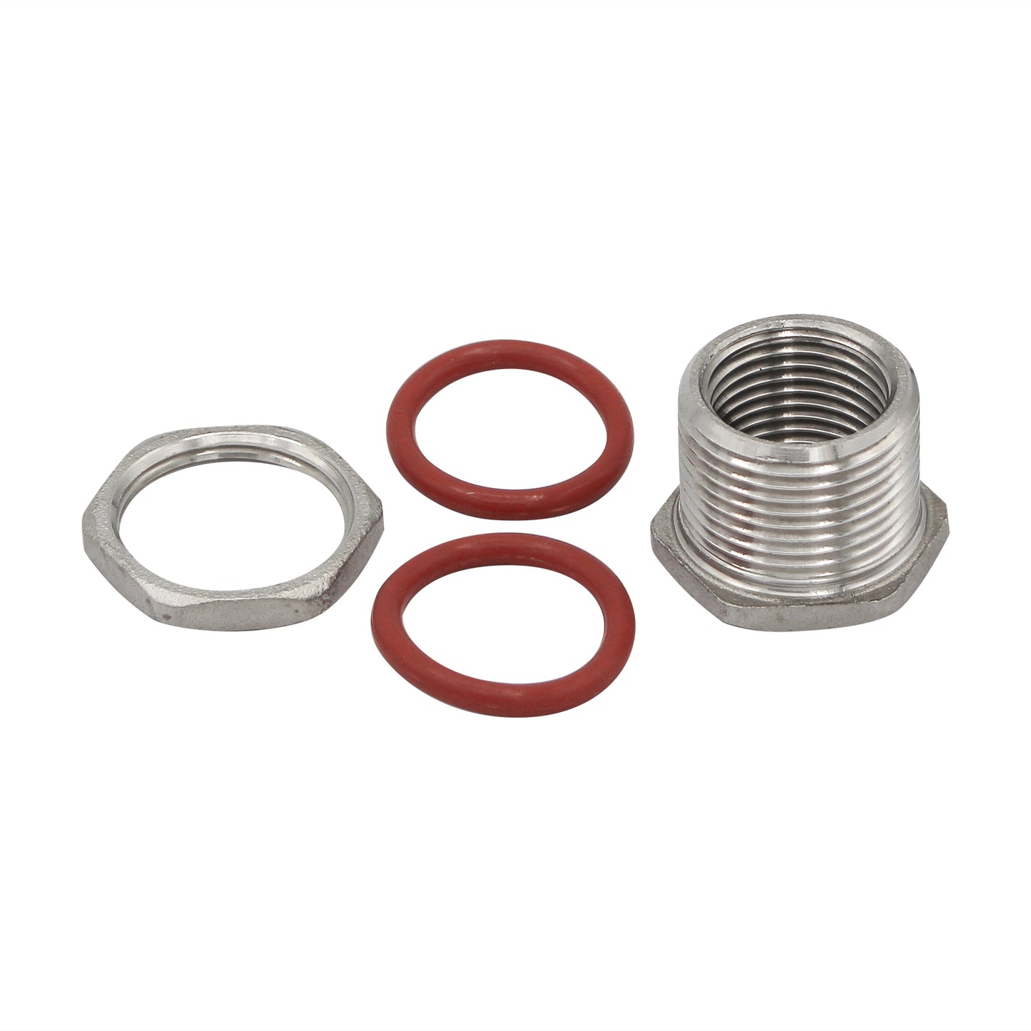 Stainless Steel Thin Wall Bulkhead - 1/2" NPT - Canuck Homebrew Supply, Canada