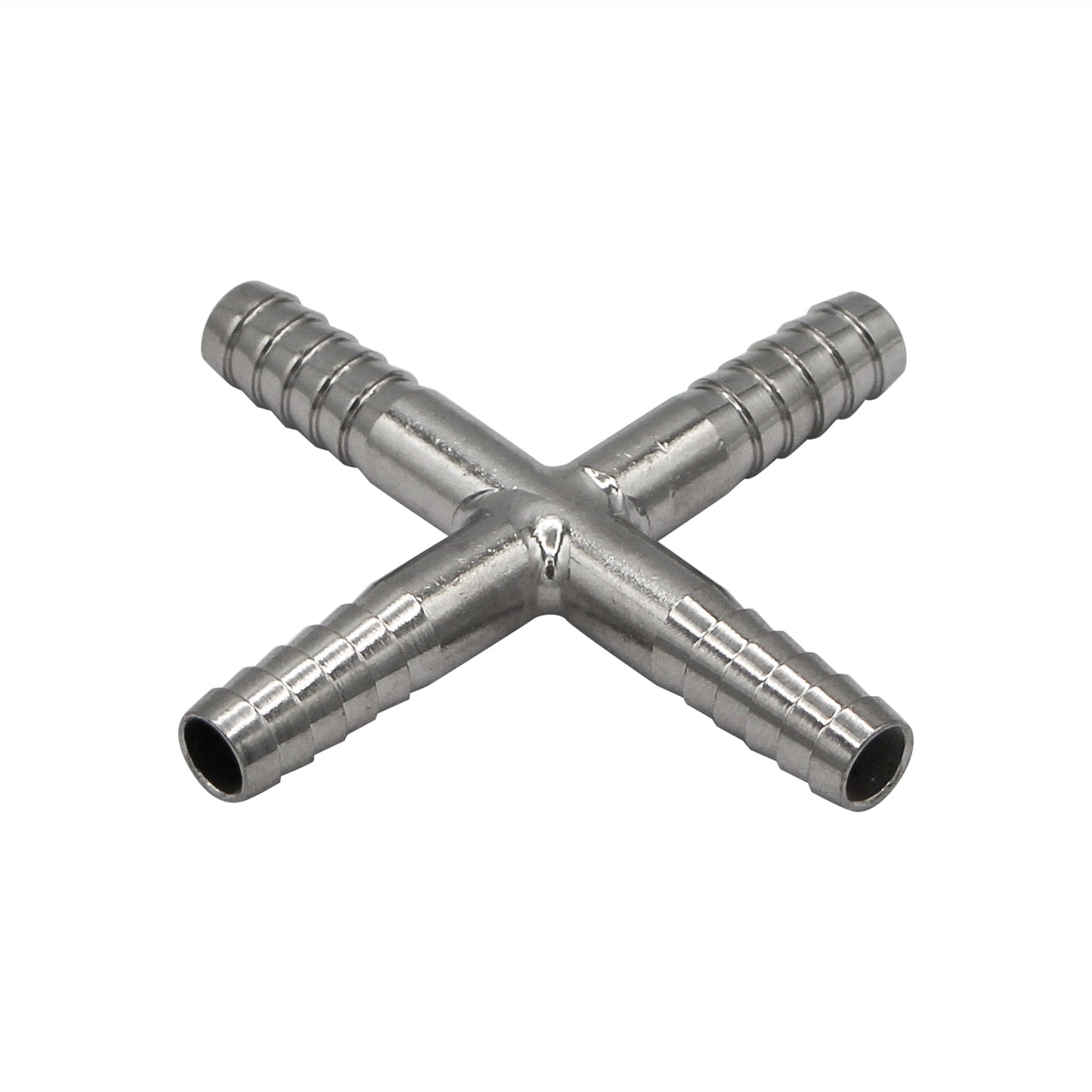 Stainless Steel Cross - 1/4" Barb