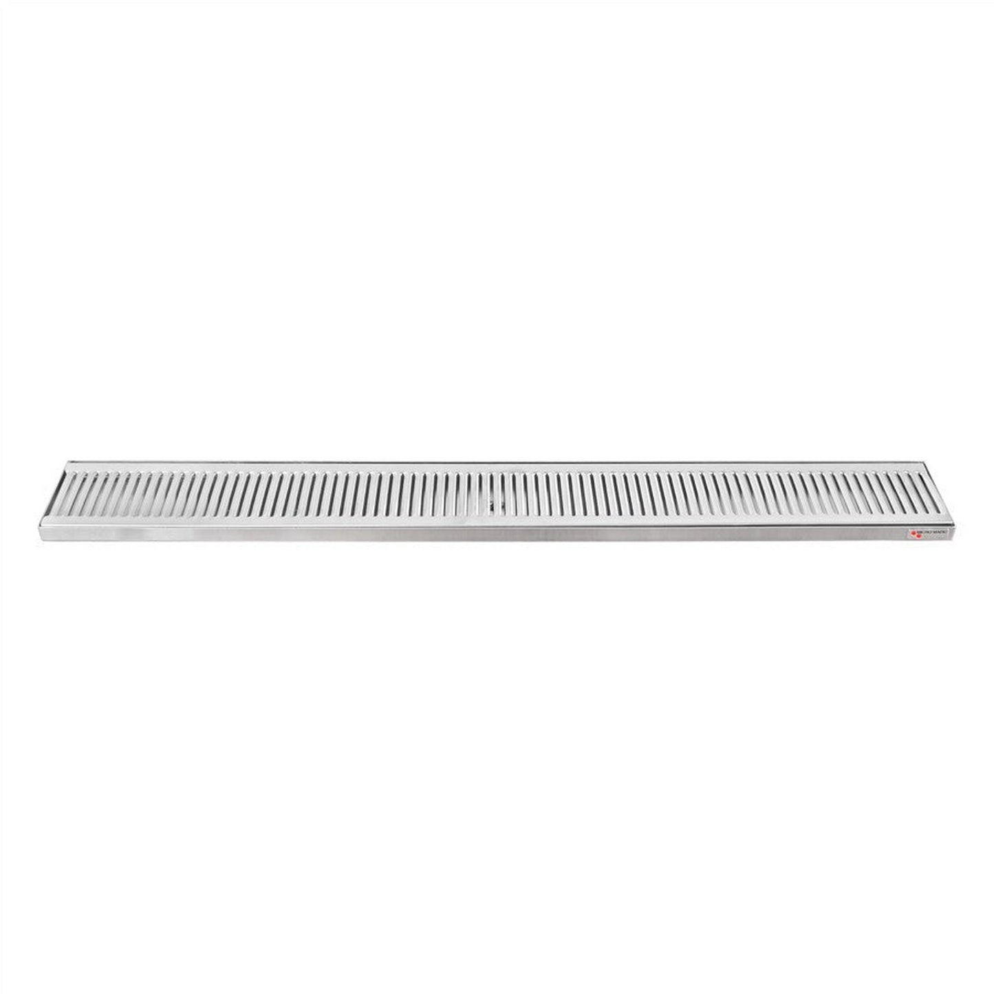 39” x 5” x 3/4” Micro Matic Stainless Steel Countertop Drip Tray