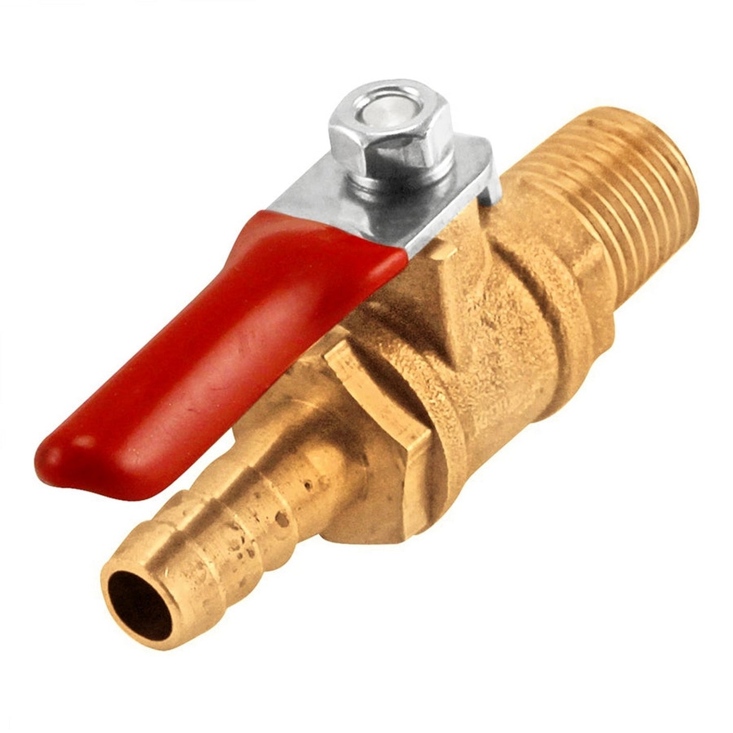 Brass Ball Check Valve 1/4" Male NPT to 5/16" Barb
