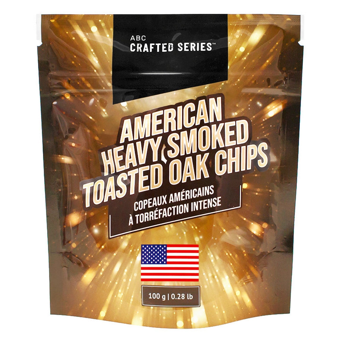 ABC Crafted Series American Heavy Smoked Toasted Oak Chips - 3.5 oz (99g)
