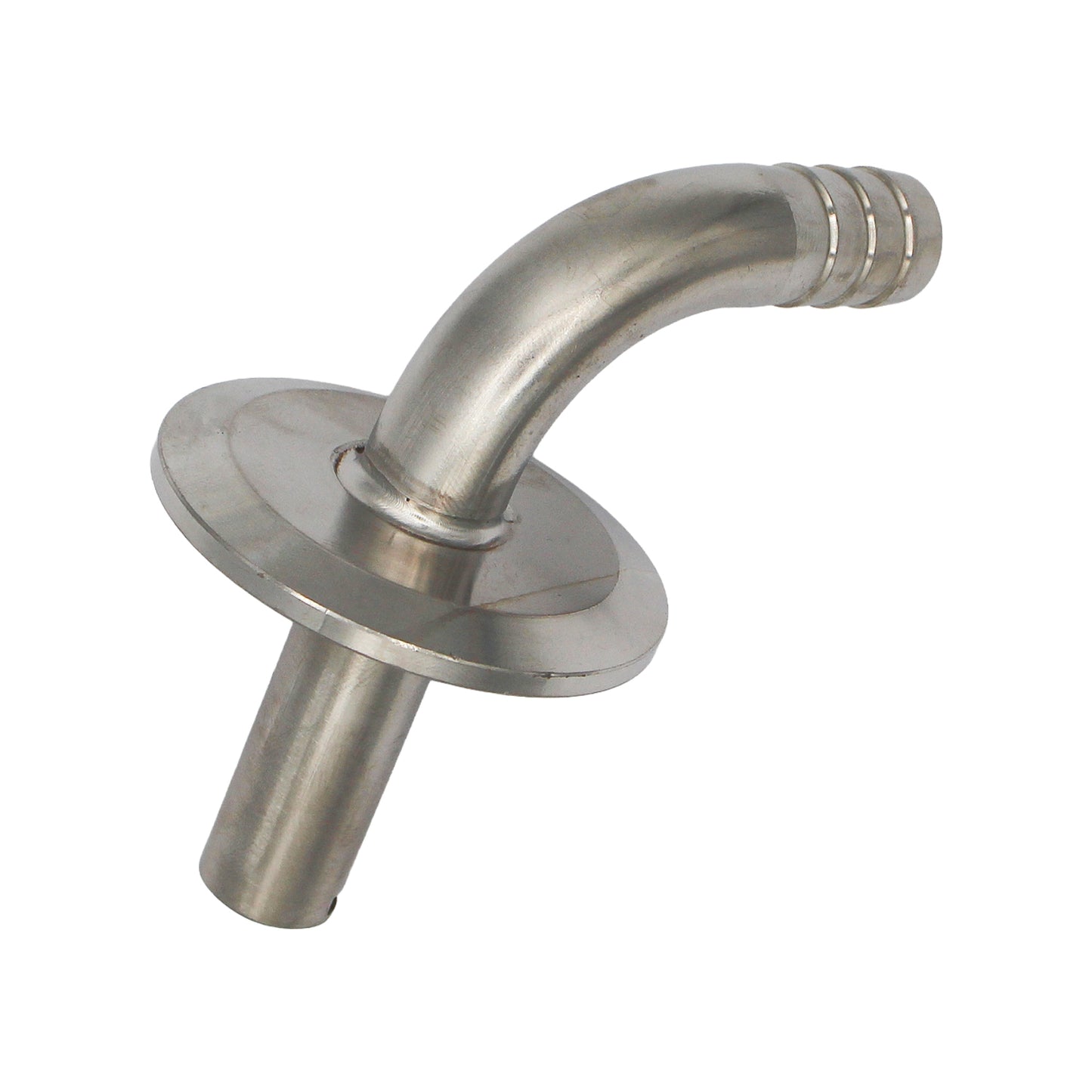 Ss Brewtech Stainless Steel Tri-Clover 90° Whirlpool Elbow - 1.5 TC X 1/2" OD
