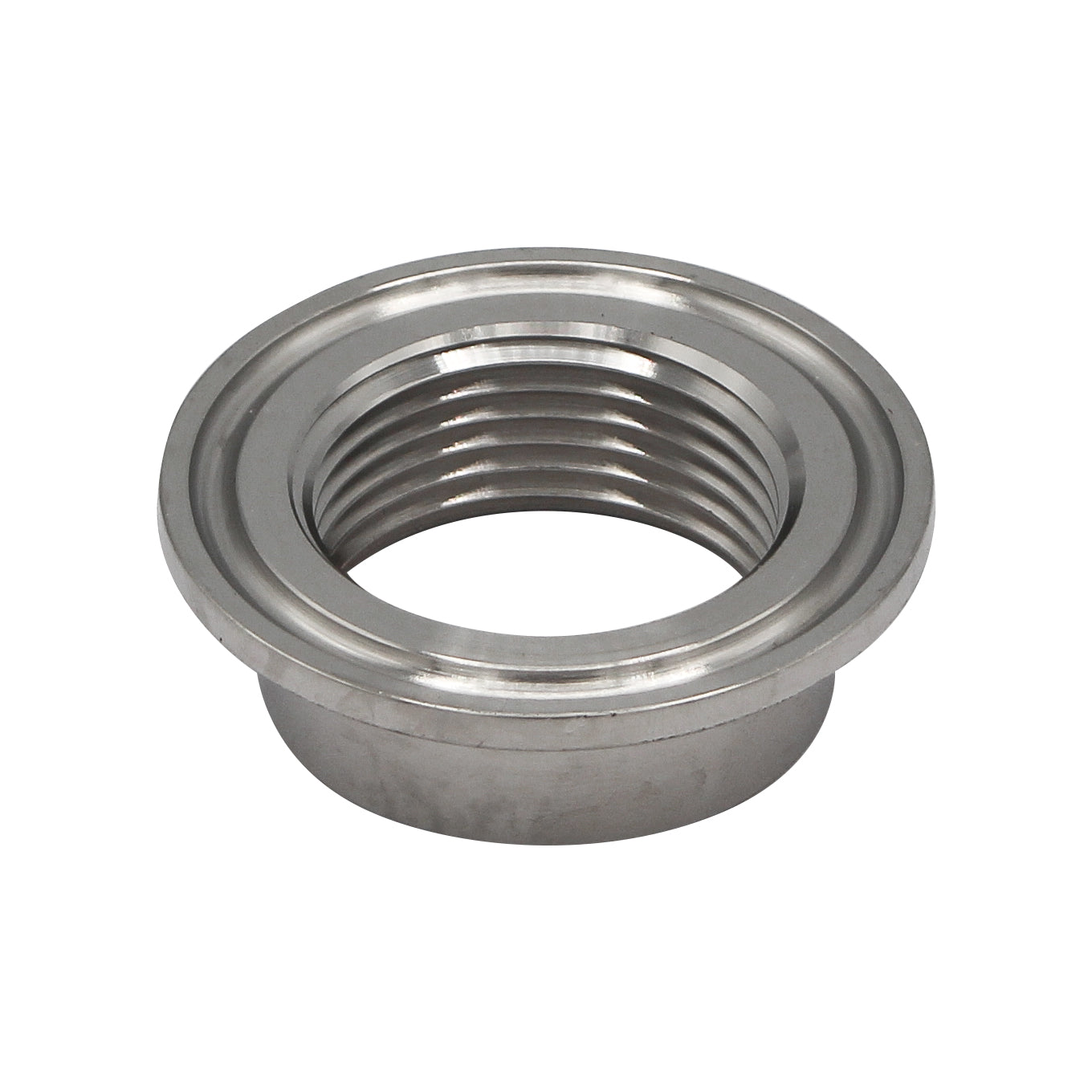 Stainless Steel Heating Element Fitting - 1.5" TC to 1" NPS