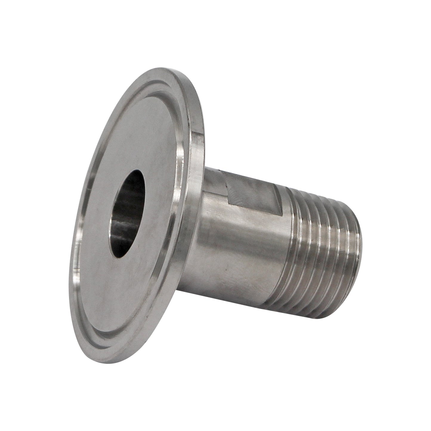 Stainless Steel 1.5" Tri-Clover to 1/2" Male NPT