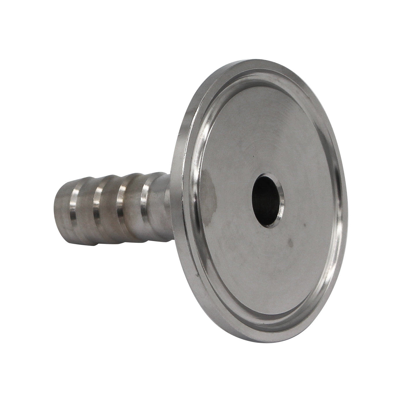 Stainless Steel 1.5" Tri-Clover to 1/2" Barb