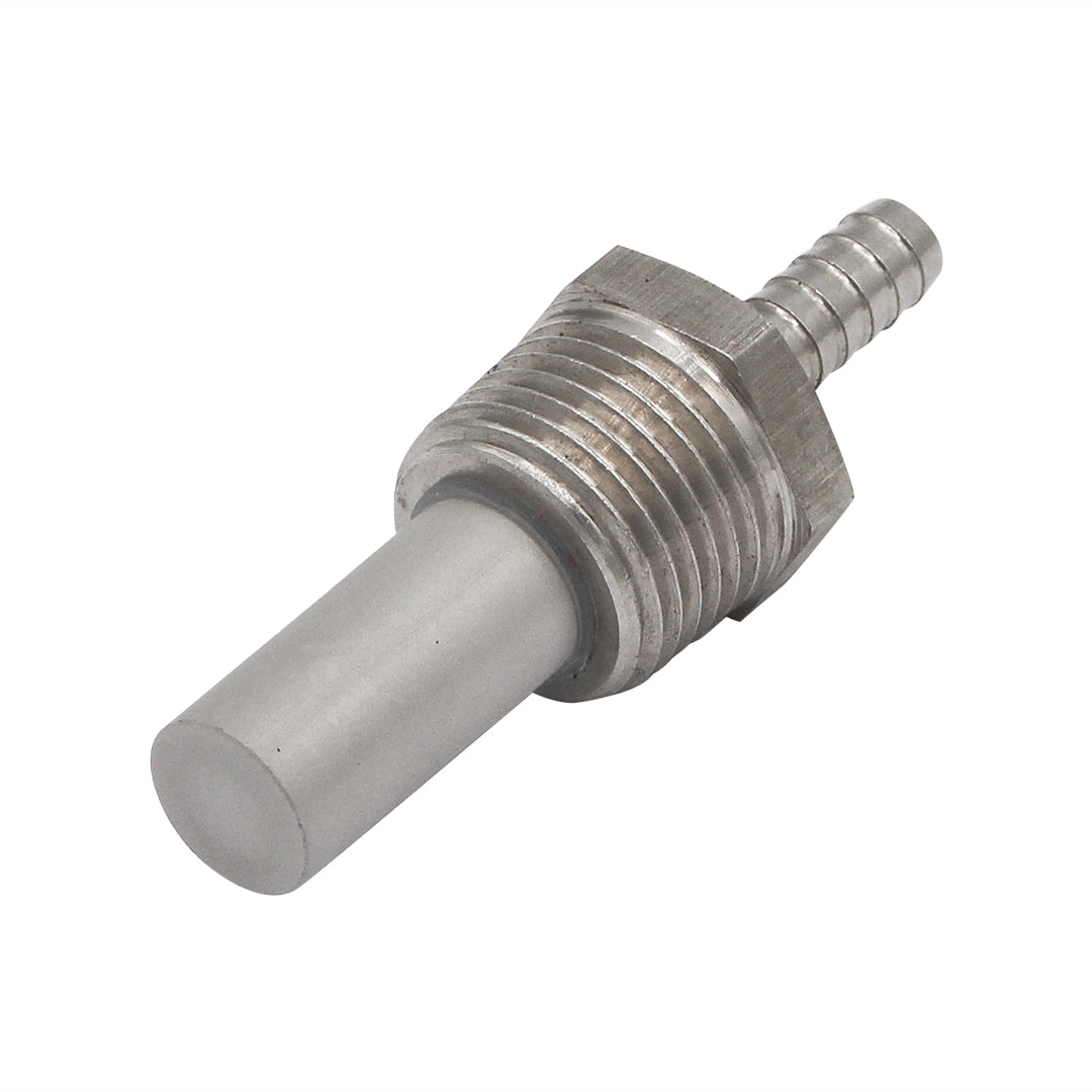 Inline Oxygenation Stone - 1/2" Male NPT to 1/4" Barb (0.5 Micron)