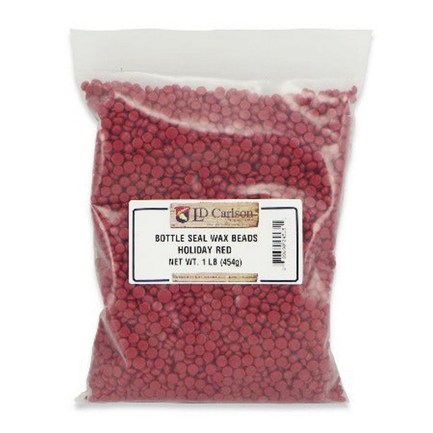 Bottle Seal Wax Beads - Holiday Red (1lb)