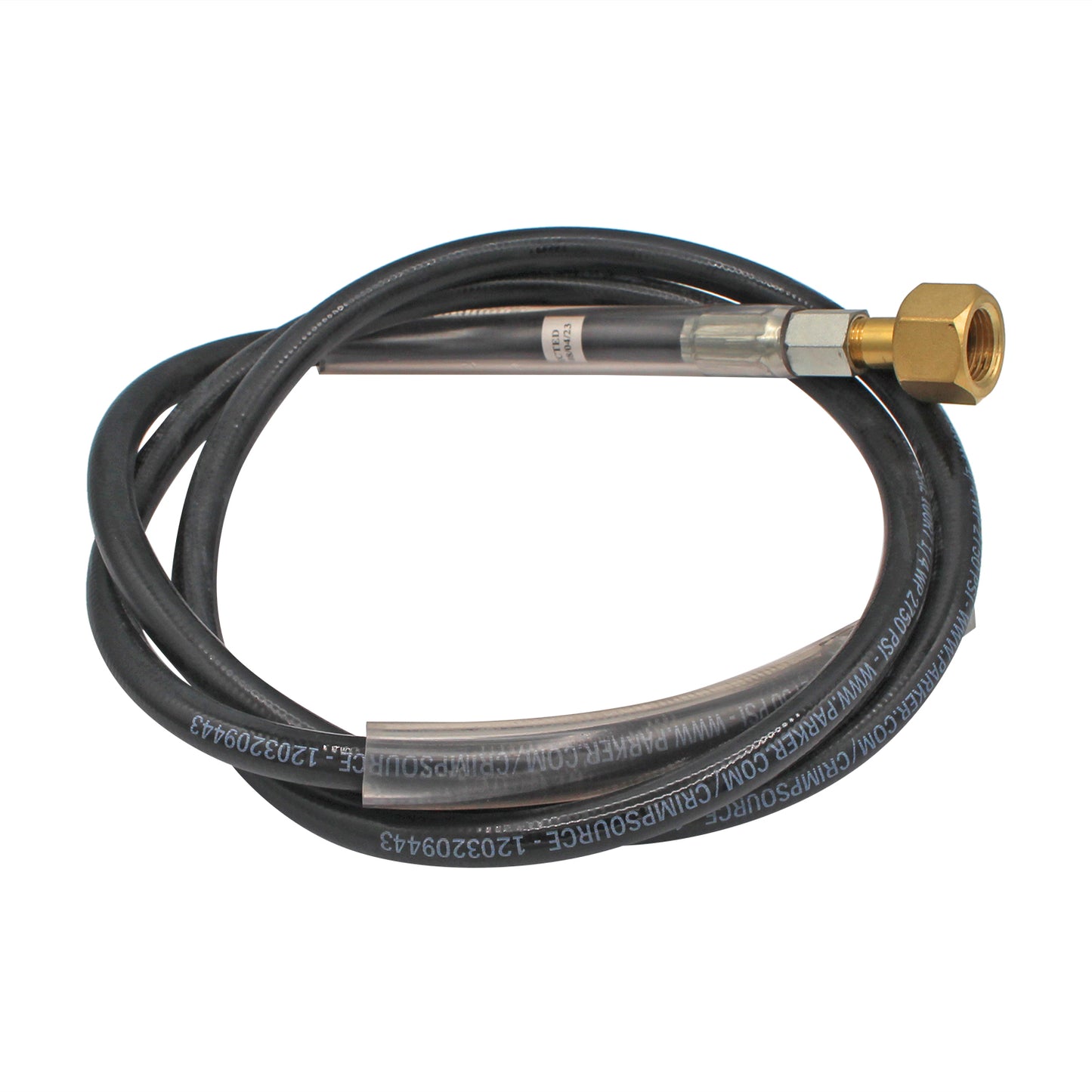 Taprite High Pressure CO2 Hose - 6' with 1/4" Female CO2 Fitting #7000-6A