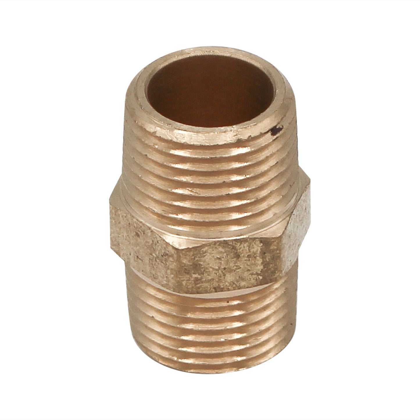 1/2" NPT Close Nipple - Brass Pipe Fitting