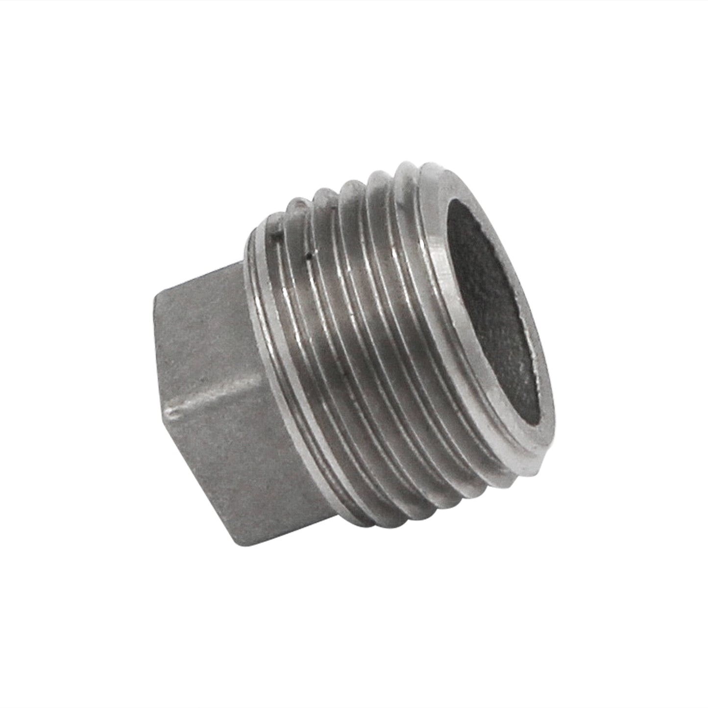 3/8" Male NPT Square Head Plug - 304 Stainless Steel Pipe Fitting