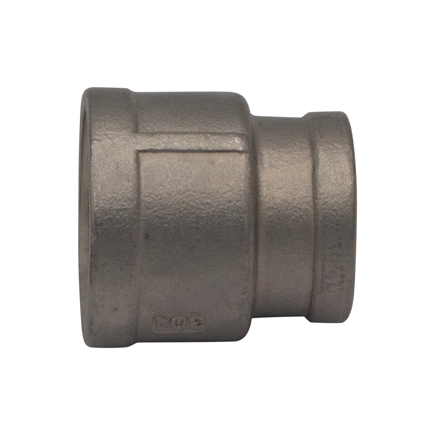 1" Female NPT X 3/4" Female NPT Reducing Coupler - 304 Stainless Steel Pipe Fitting