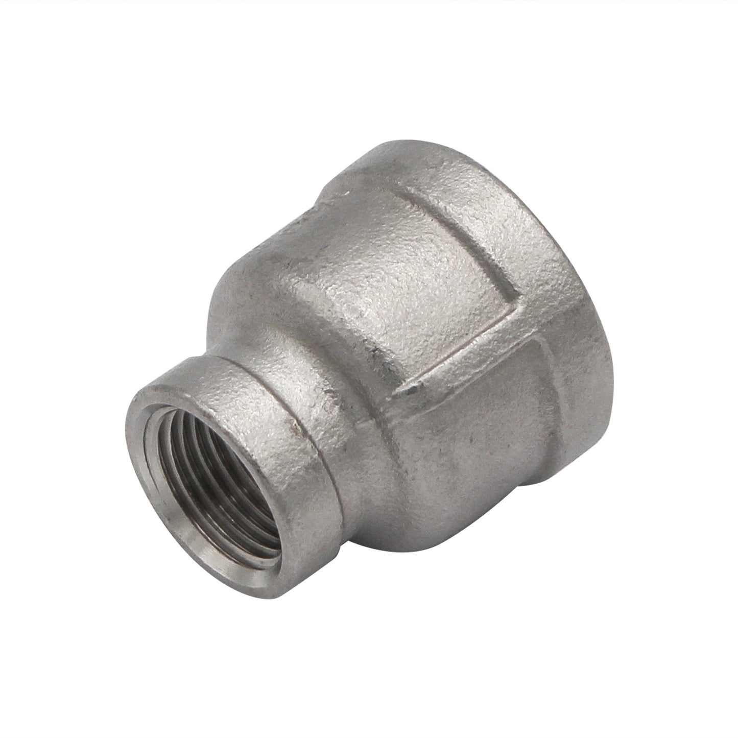 3/4" Female NPT X 3/8" Female NPT Reducing Coupler - 304 Stainless Steel Pipe Fitting