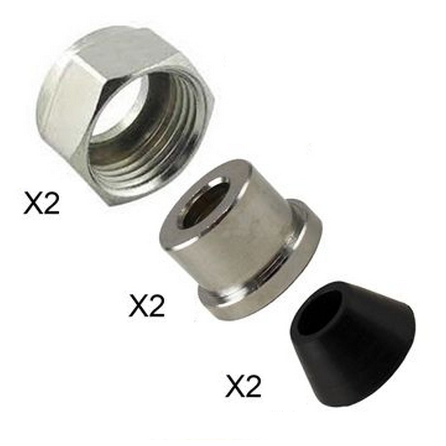 50' x 5/16" Jockey Box Coil - Grommets, Hex Nuts, Ferrules