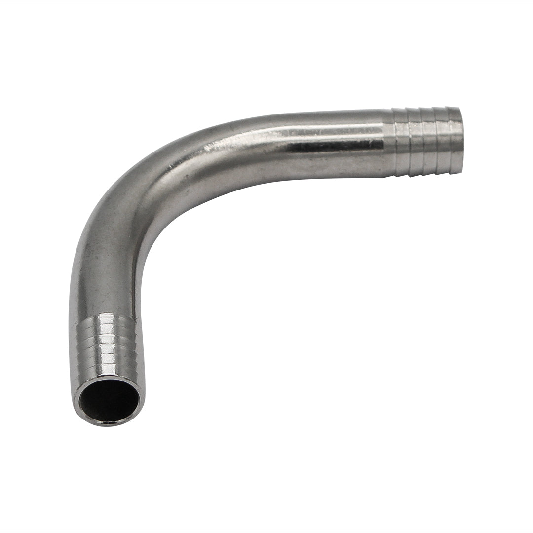 1/2" Barbed Insert Elbow Fitting - Stainless Steel