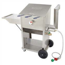 9 Gallon - Stainless Steel Deep Fryer - Triple Basket