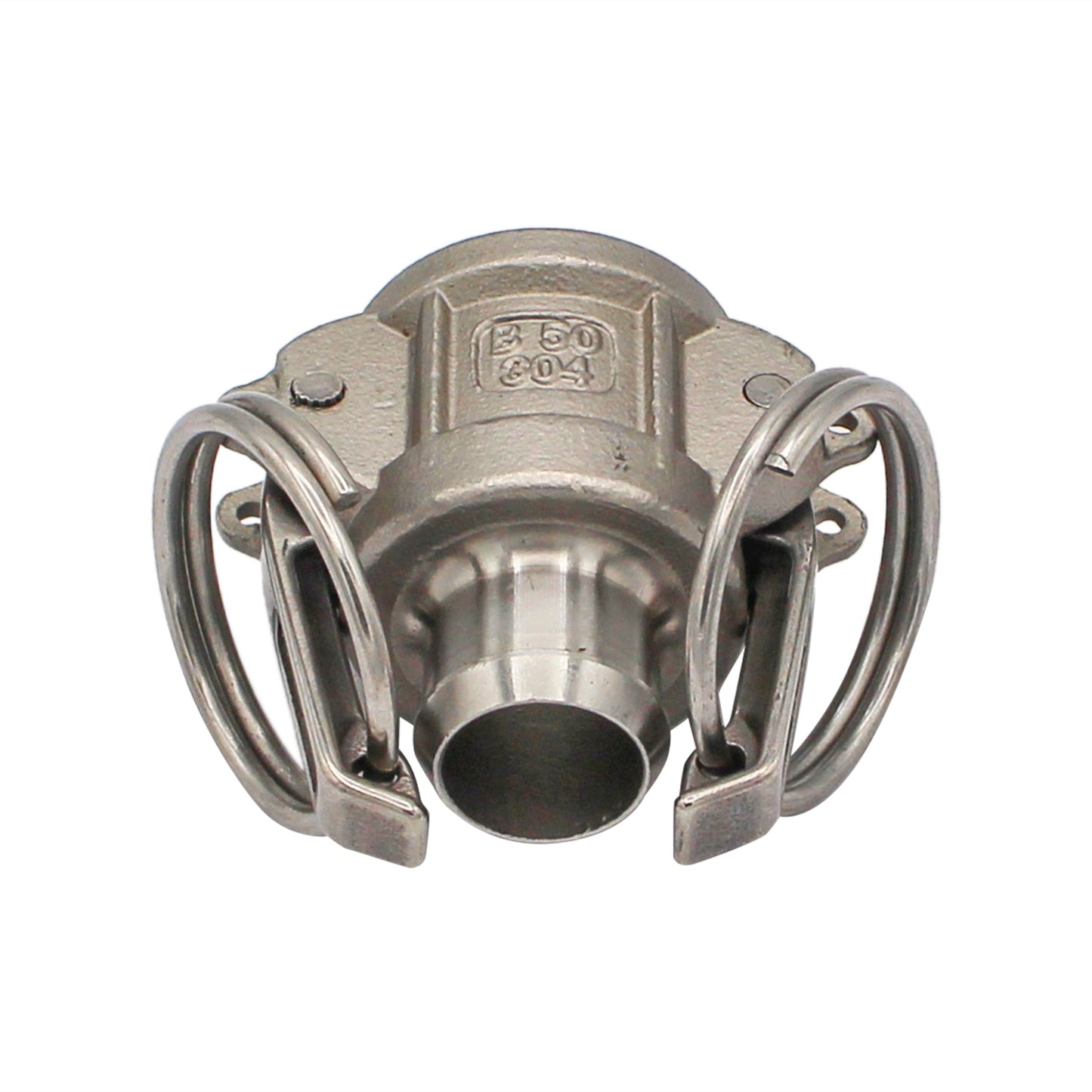 Stainless Steel 1/2" Big C Type B Female Camlock - 5/8" Barb