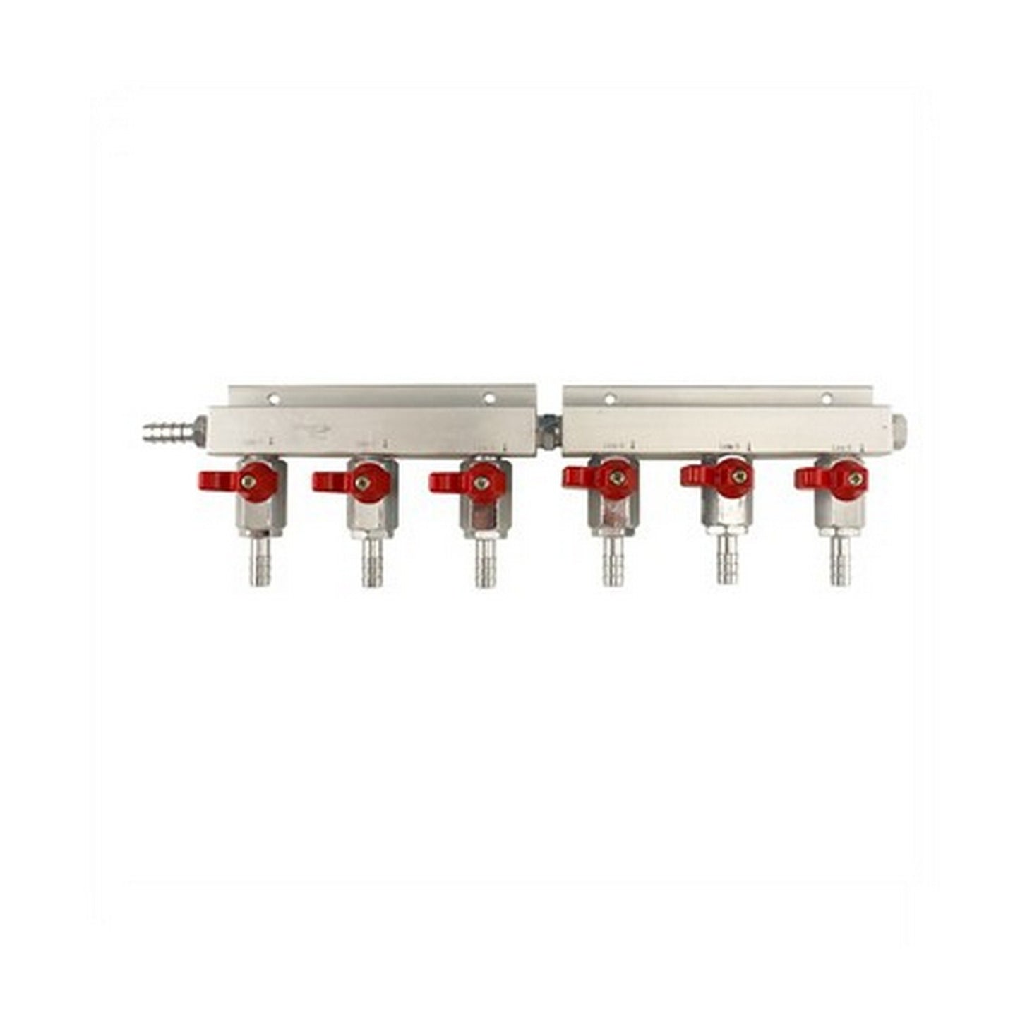 Aluminum 6 Way Gas Manifold - Lines