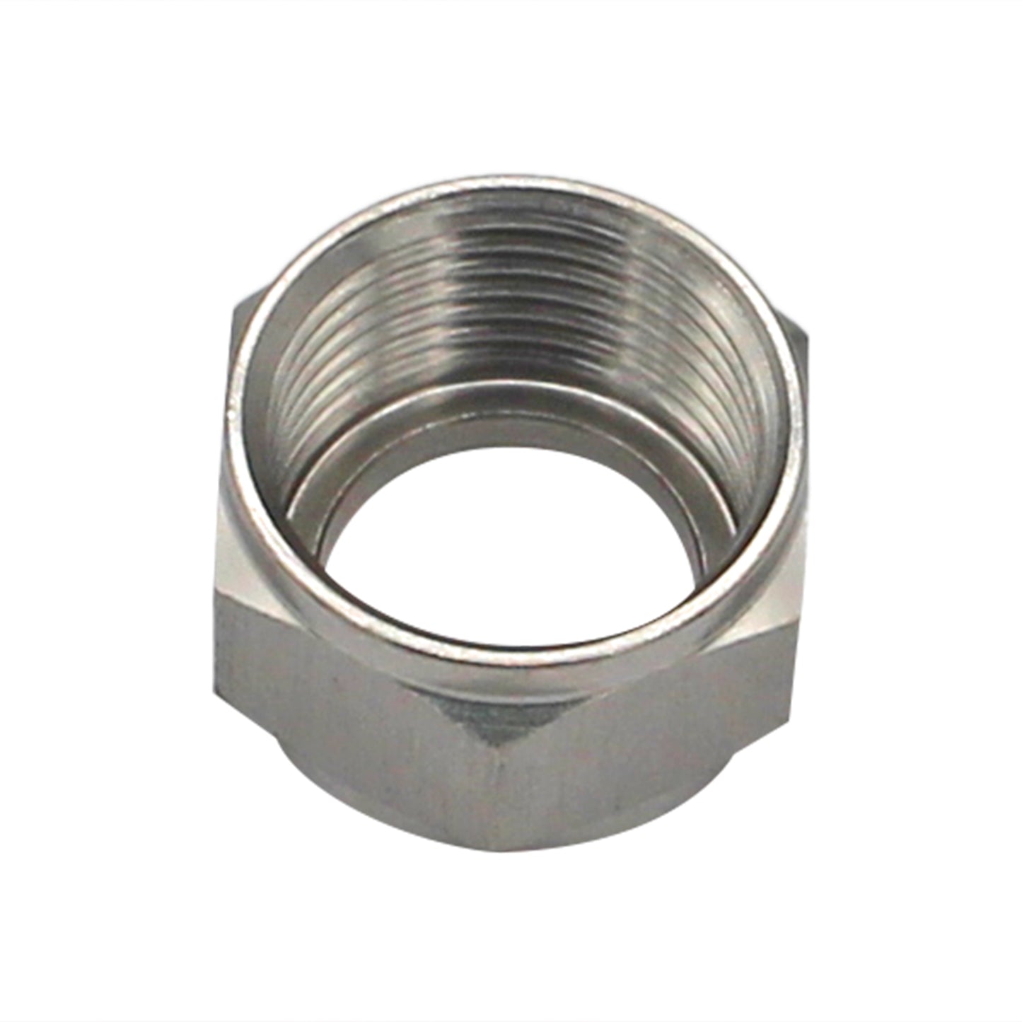 Stainless Steel Hex Beer Nut - 7/8"-14 (5/8" BSP)