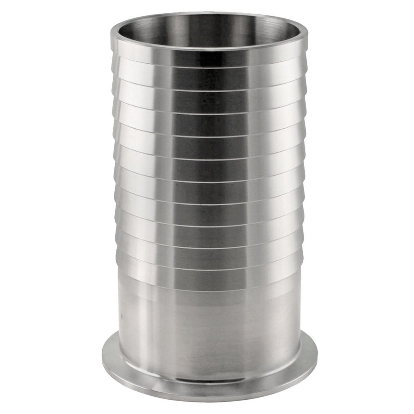 Stainless Steel Tri-Clover Hose Barb - 3” TC to 3” Barb