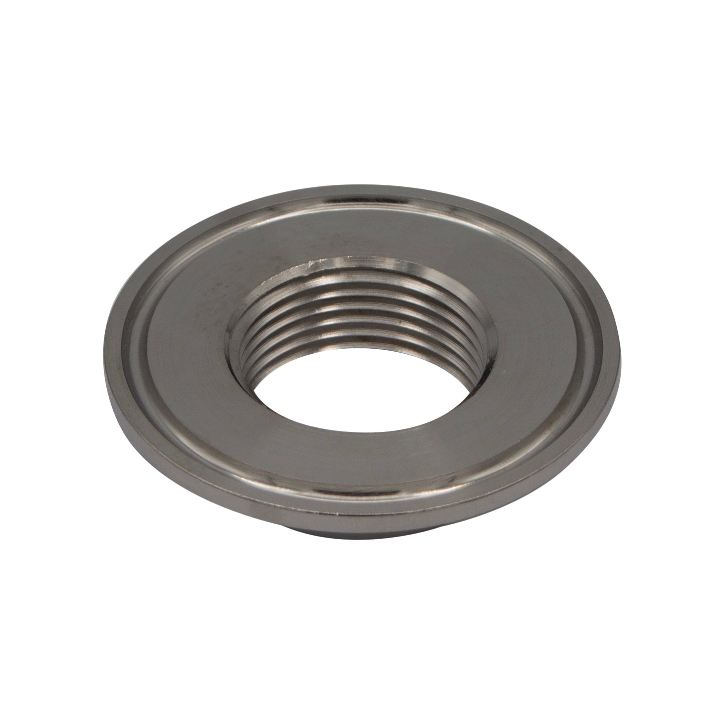 Stainless Steel Tri-Clover Heating Element Adapter 2" TC x 1" NPS