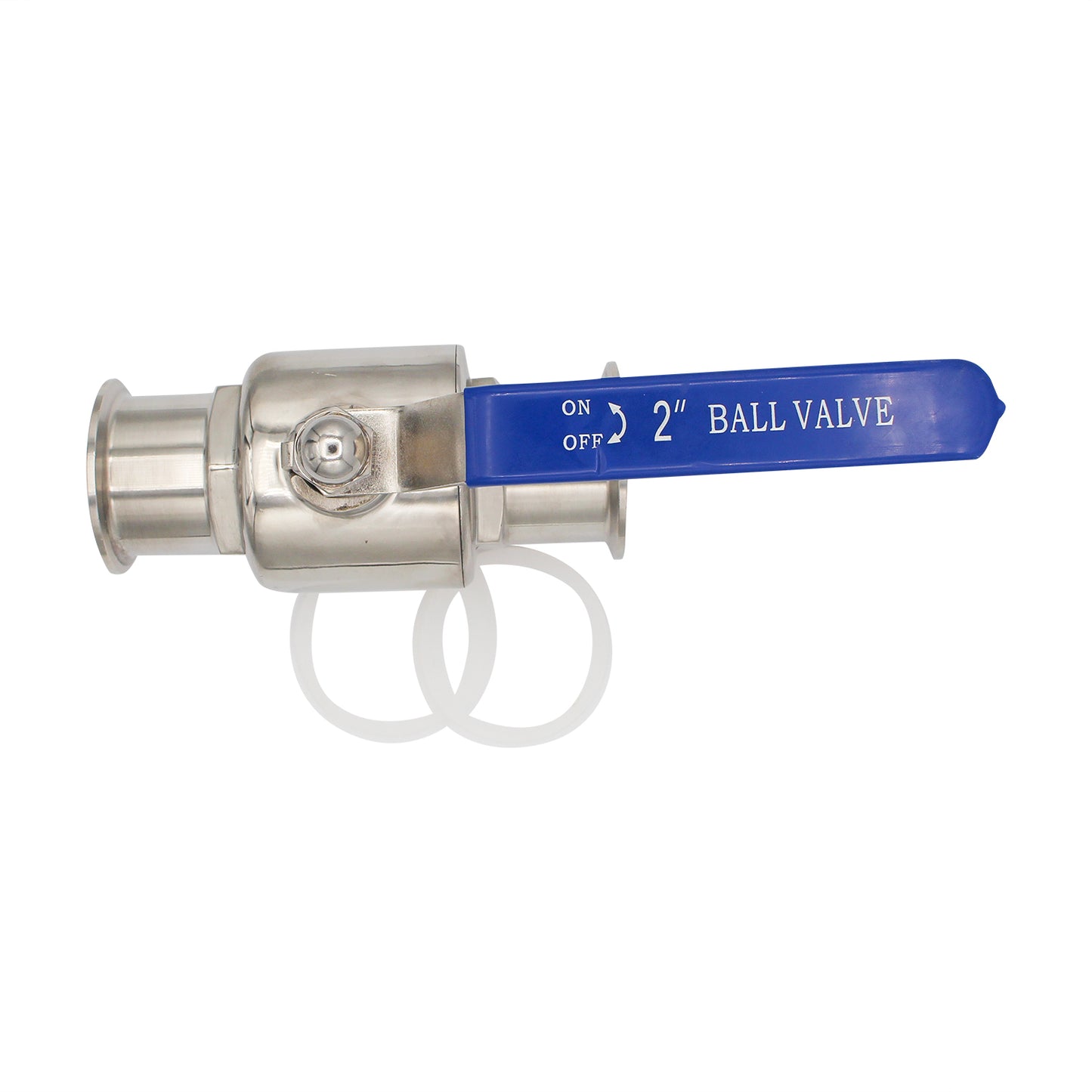 Stainless Steel 2" Tri-Clover 2-Piece Ball Valve