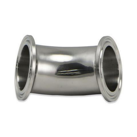 Stainless Steel Tri-Clover 45° Elbow – 4” TC