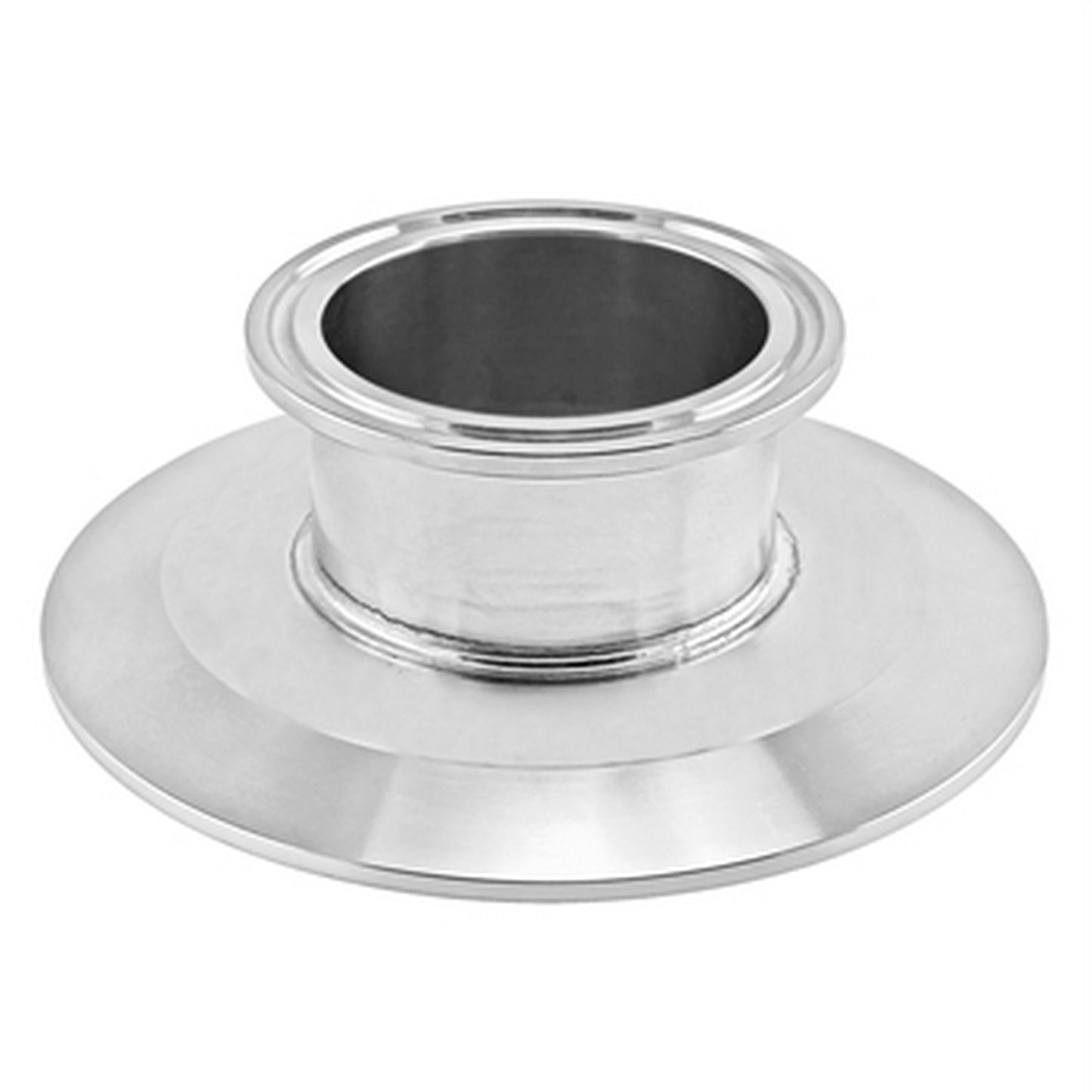Stainless Steel Tri-Clover Concentric Cap Reducer - 4" TC X 2" TC