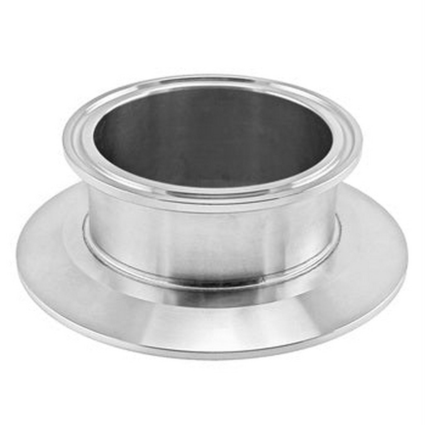 Stainless Steel Tri-Clover Concentric Cap Reducer - 4" TC X 3" TC