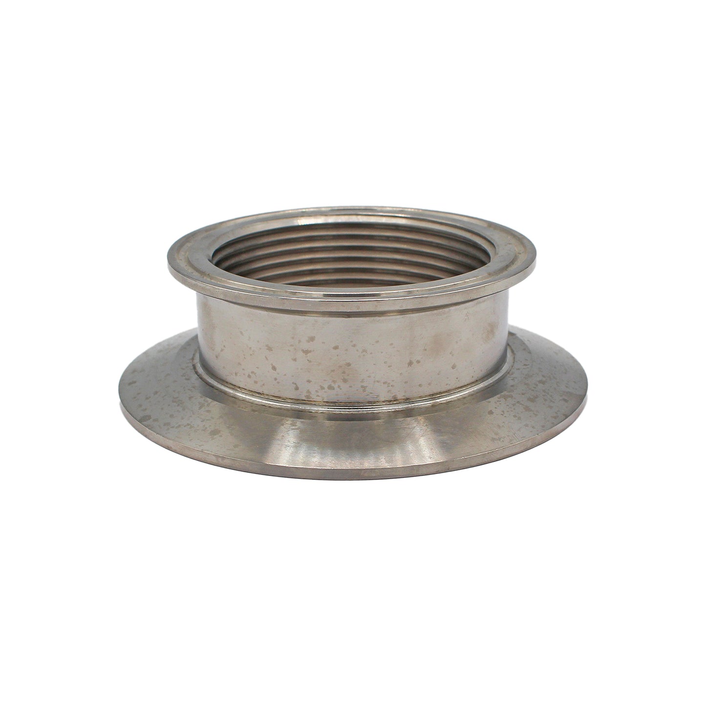 4" X 3" Tri Clamp Threaded Cap Reducer (2 1/2" NPS Threaded) - Tri Clover Sanitary Stainless Steel Fitting - Canuck Homebrew Supply, Canada