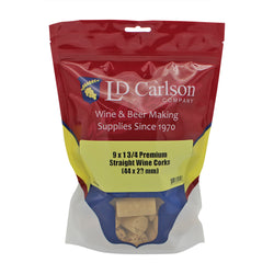 Premium Quality Straight Wine Corks - #9 by 1 3/4" Length (30 per bag)