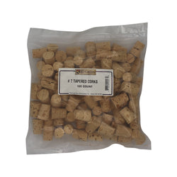 Tapered Cork Stopper - No. 7 (100 per bag)