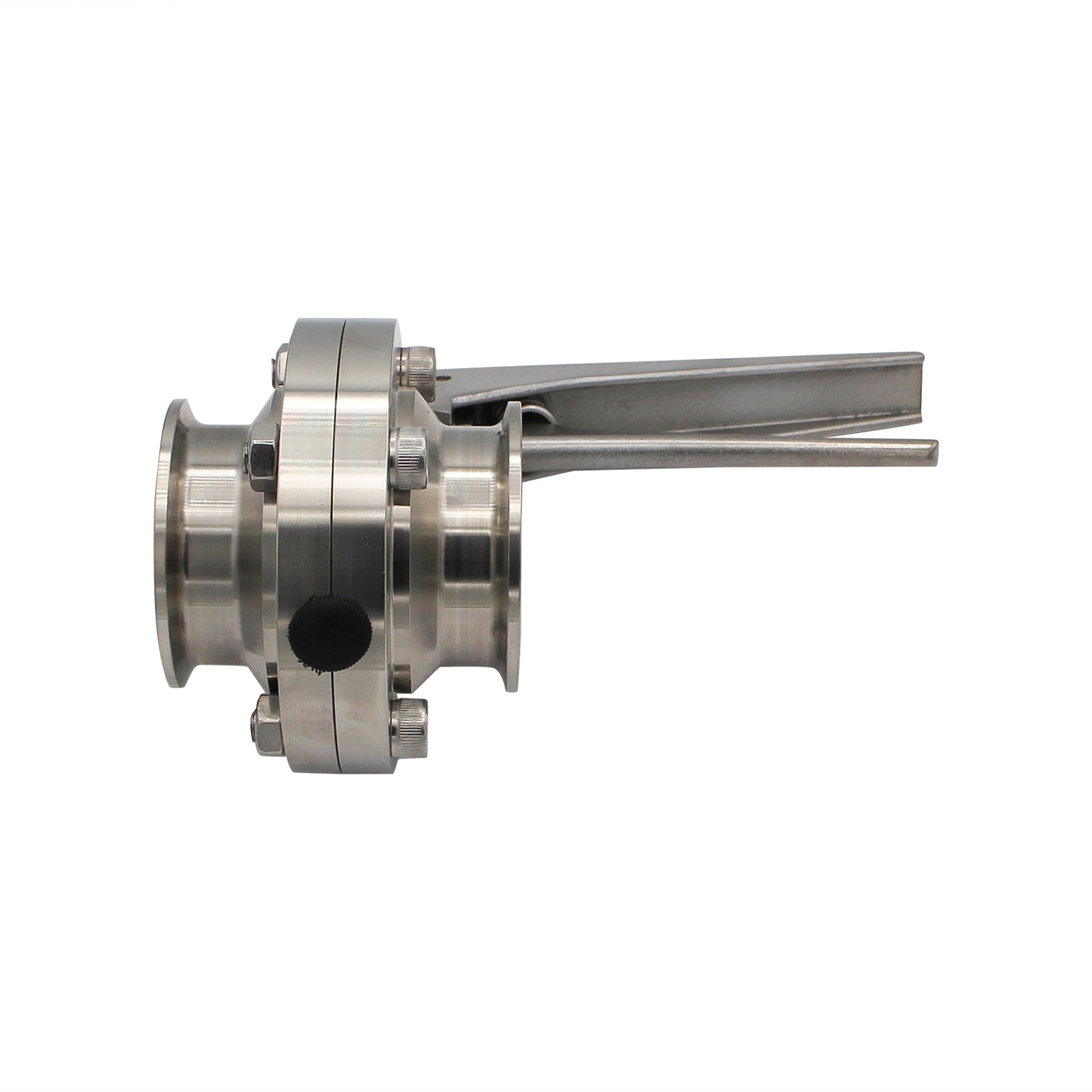 2" Tri Clamp Squeeze Trigger Butterfly Valve (All Stainless) - Tri Clover Sanitary Stainless Steel Fitting