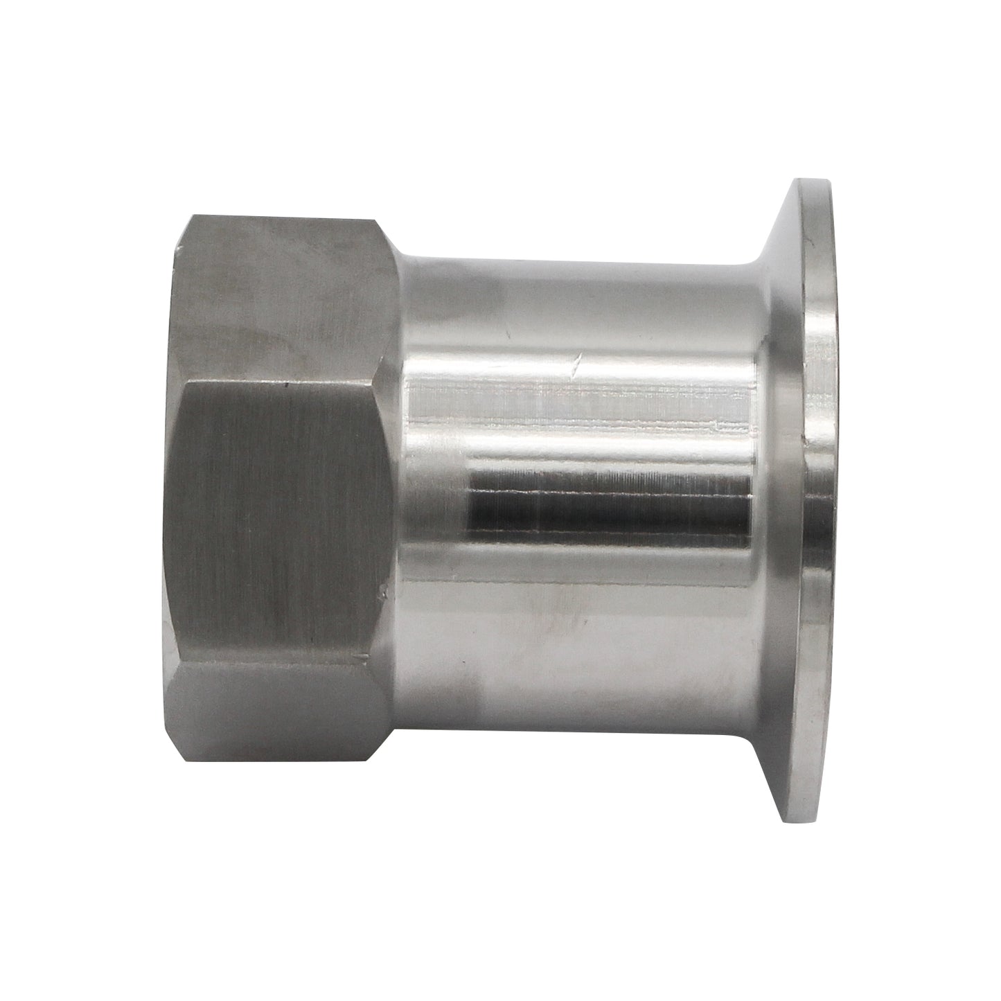 1.5" Tri Clamp X 1" Female NPT Adapter - Tri Clover Sanitary Stainless Steel Fitting - Canuck Homebrew Supply, Canada