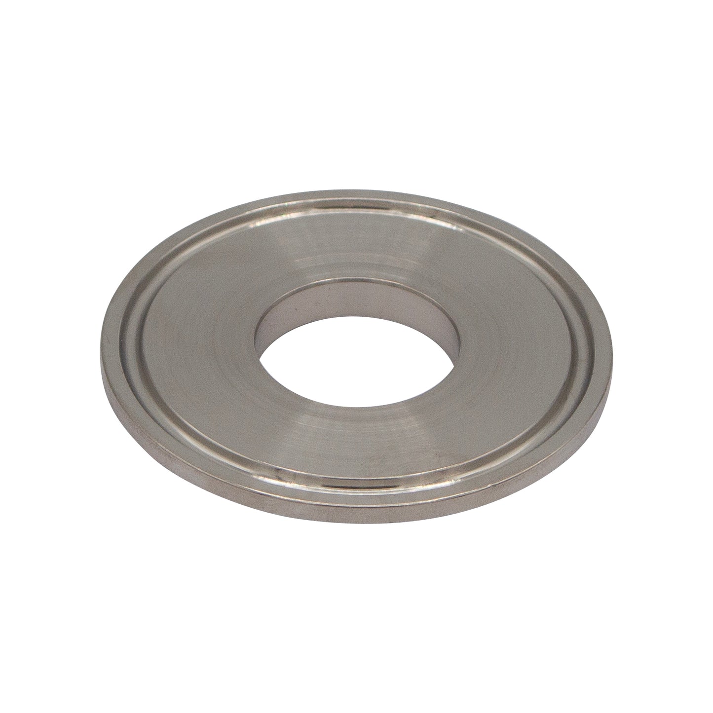 2" Tri Clamp End Cap with 1" Cutout - Tri Clover Sanitary Stainless Steel Fitting