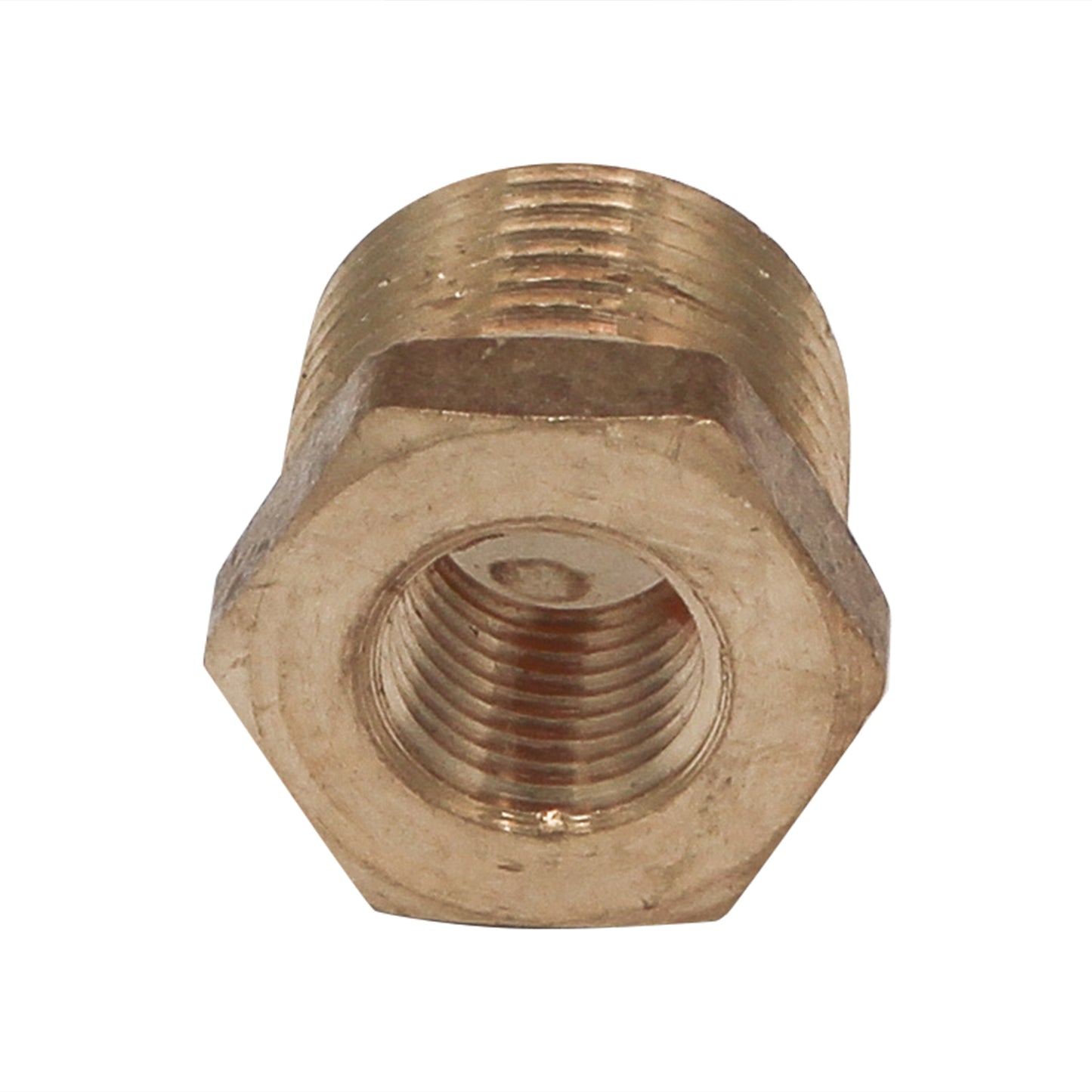 1/2" Male NPT to 1/4" Female NPT Reducer - Brass Pipe Fitting