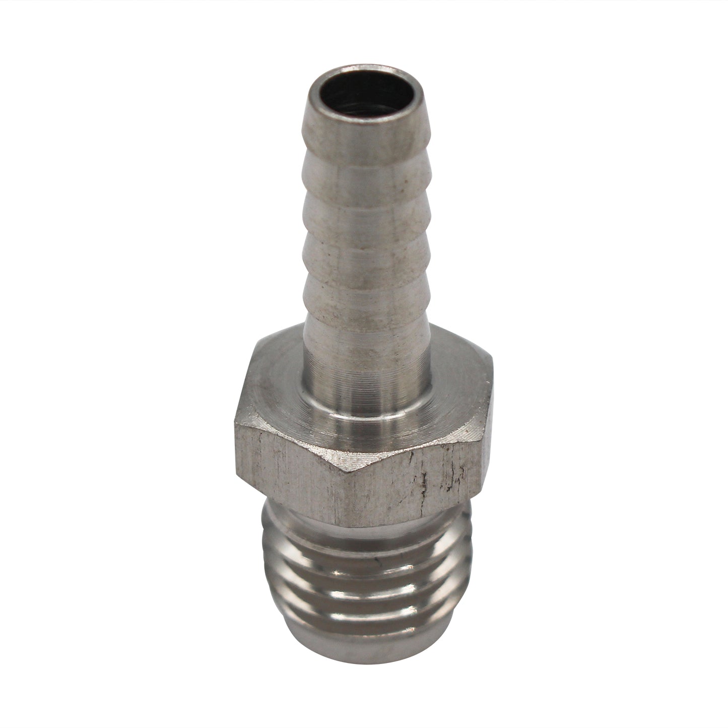 Micro Matic Stainless Steel Cold Plate Fitting - 1/4" OD Barb