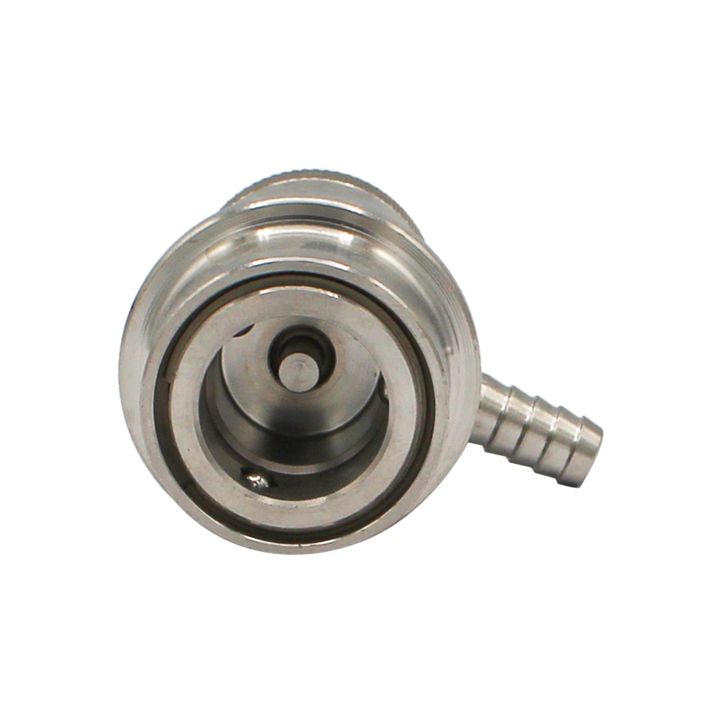 Kegland Stainless Steel Machined Ball Lock Liquid Disconnect - 1/4" OD Barb