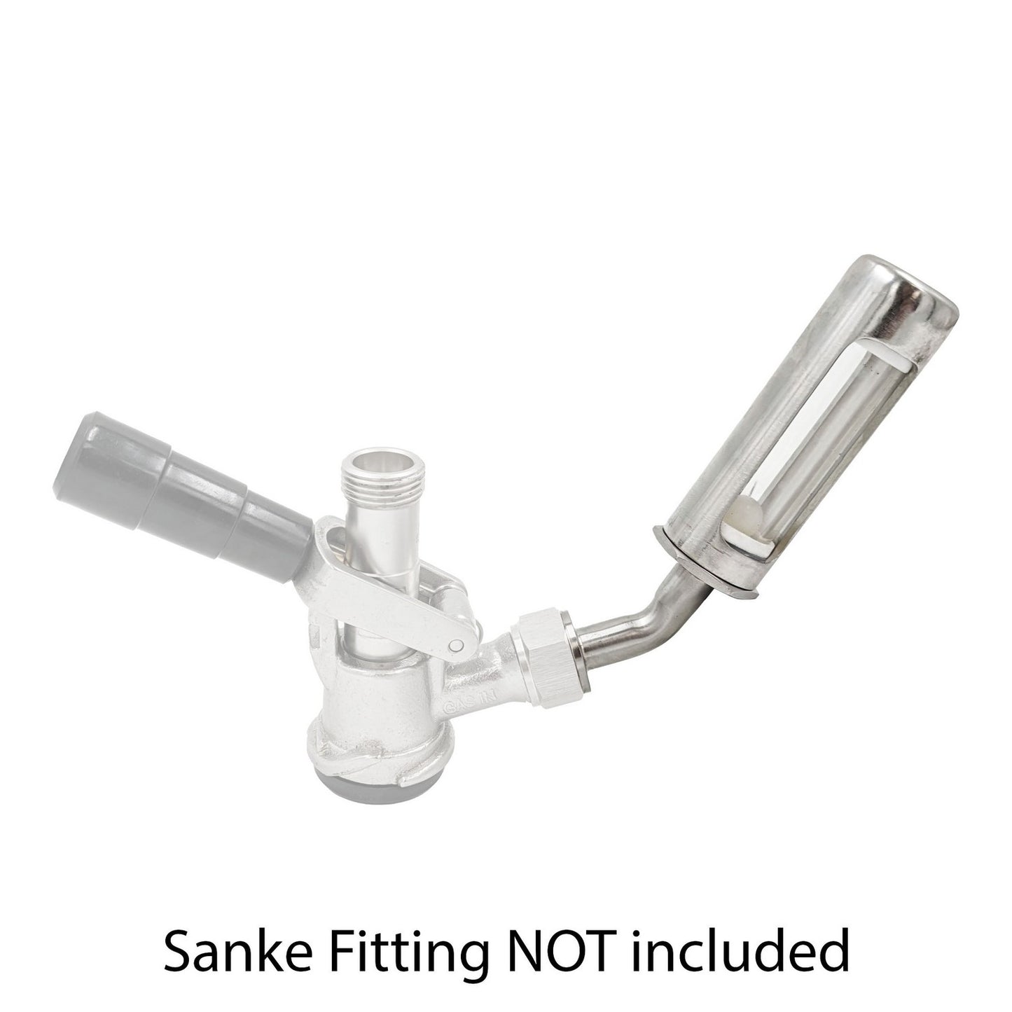 Stainless Steel Keg Filler With Sight Glass