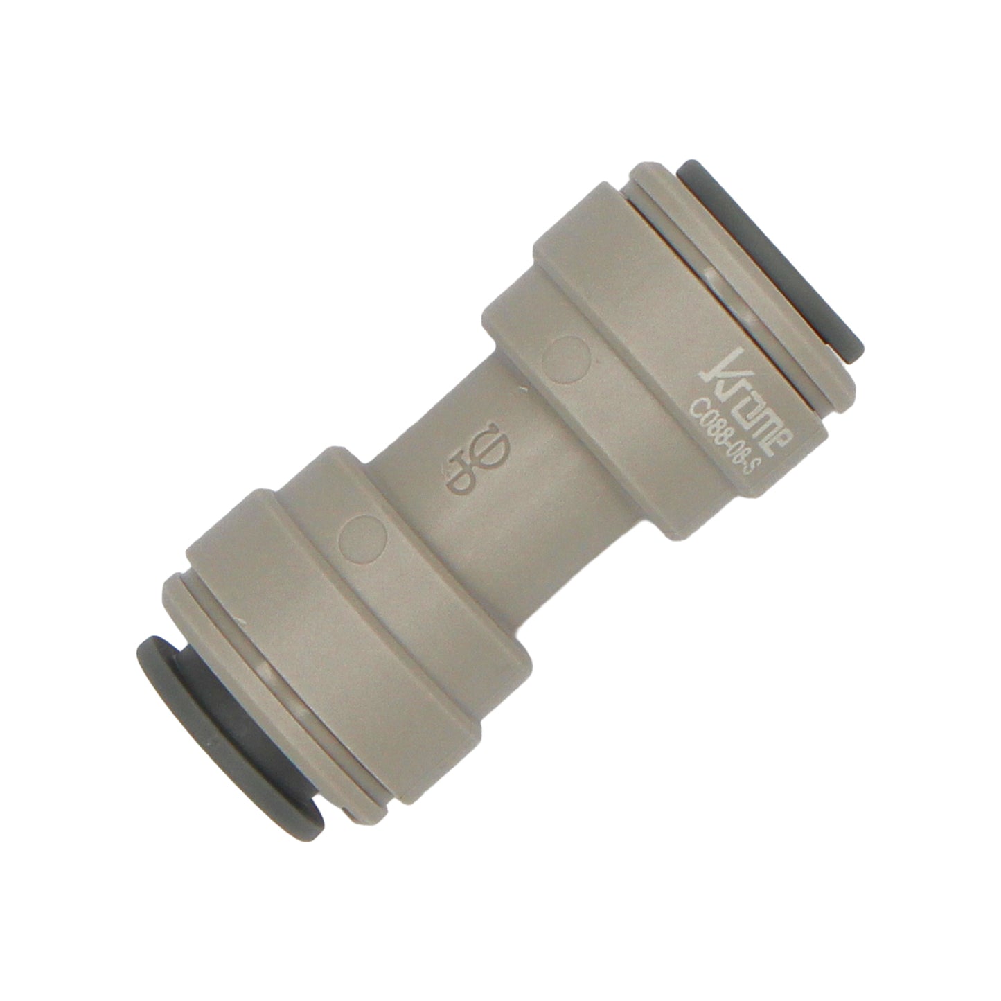 John Guest Food Grade Plastic (Push-In) Straight Connector - 3/8" (9.5mm)