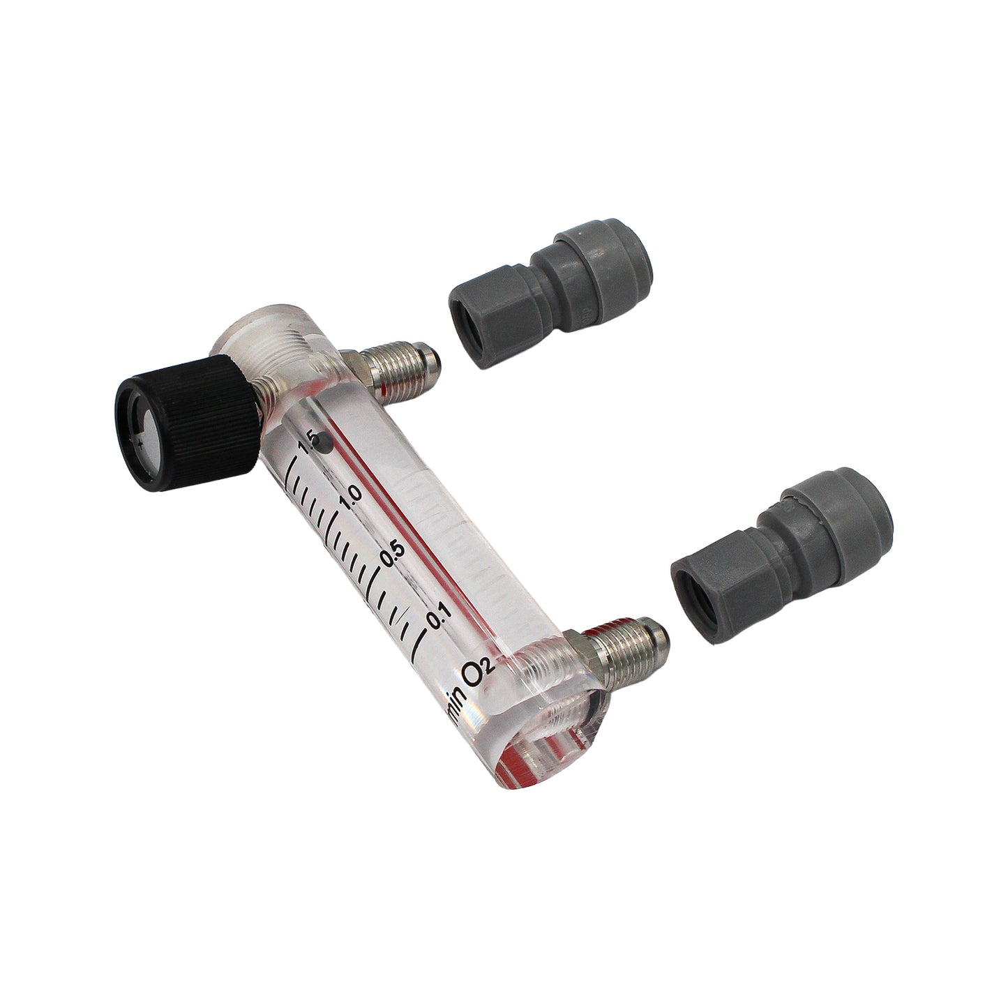 Kegland Duotight Food Grade Plastic (Push-In) Oxygen Flow Meter - 5/16" (8mm) - Canuck Homebrew Supply, Canada