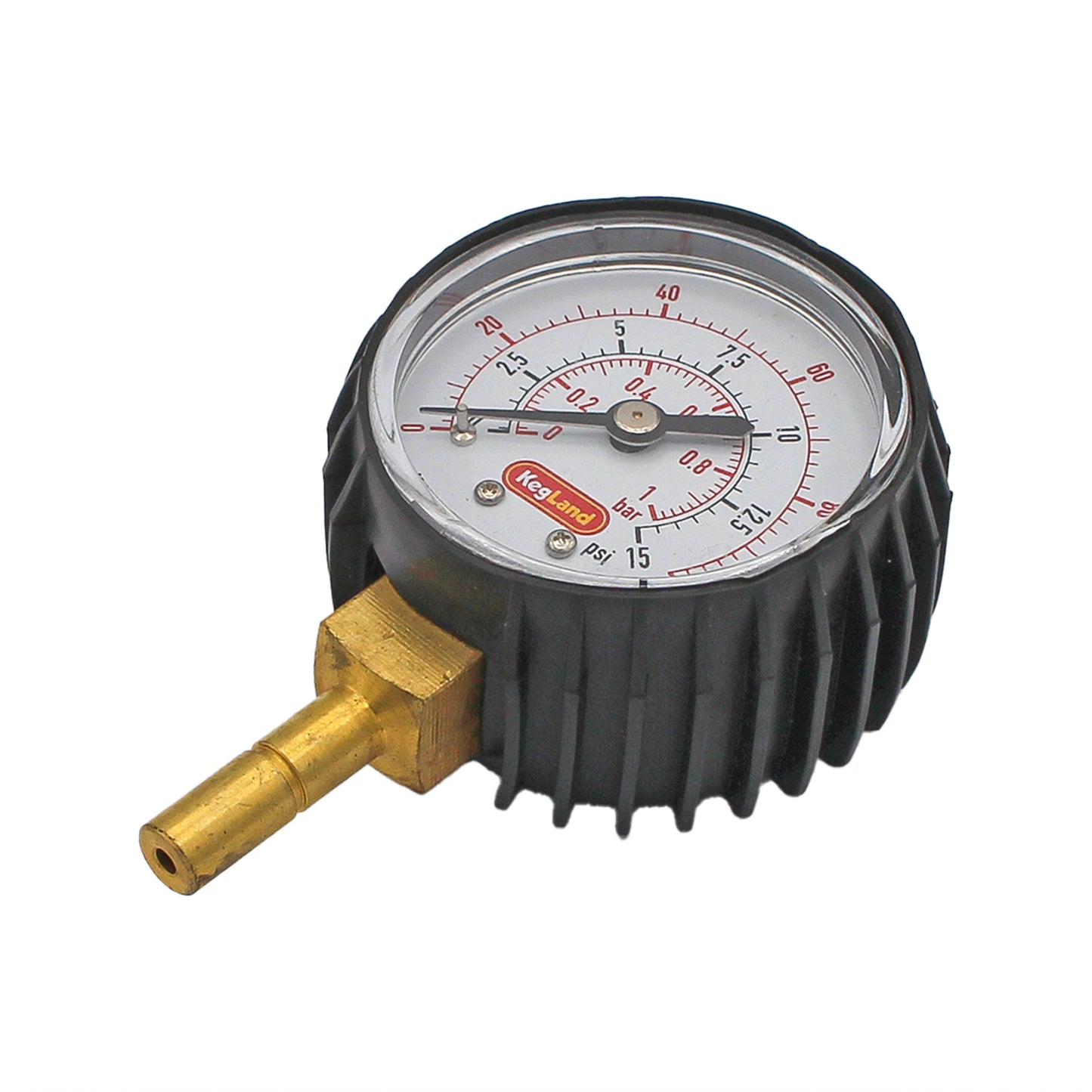 Kegland Duotight (Push-In) Pressure Gauge - 5/16" OD - 0-15 PSI - Canuck Homebrew Supply, Canada