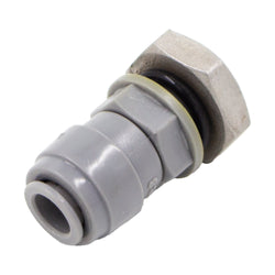 Duotight Food Grade Plastic (Push-In) Bulkhead - 1/4" NPT X 5/16" (8mm)